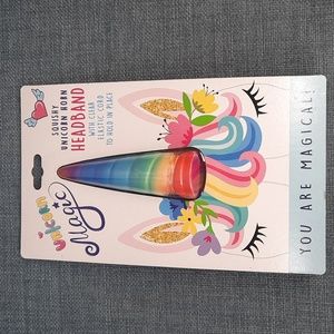 Squishy Unicorn Horn Headband Elastic Cord Magic Fun Party Dress Up 6yrs+